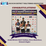 4th Gujarat State Ranking Table Tennis Tournament – 2024 Vadodara